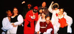 Sophie's first Commedia dell' Arte troupe, i Scandali circa 2003